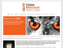 Tablet Screenshot of clairemacleodassociates.com